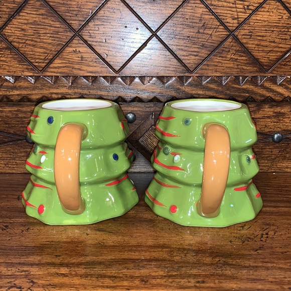 2 Threshold Christmas Tree Mugs - Picture 3 of 10